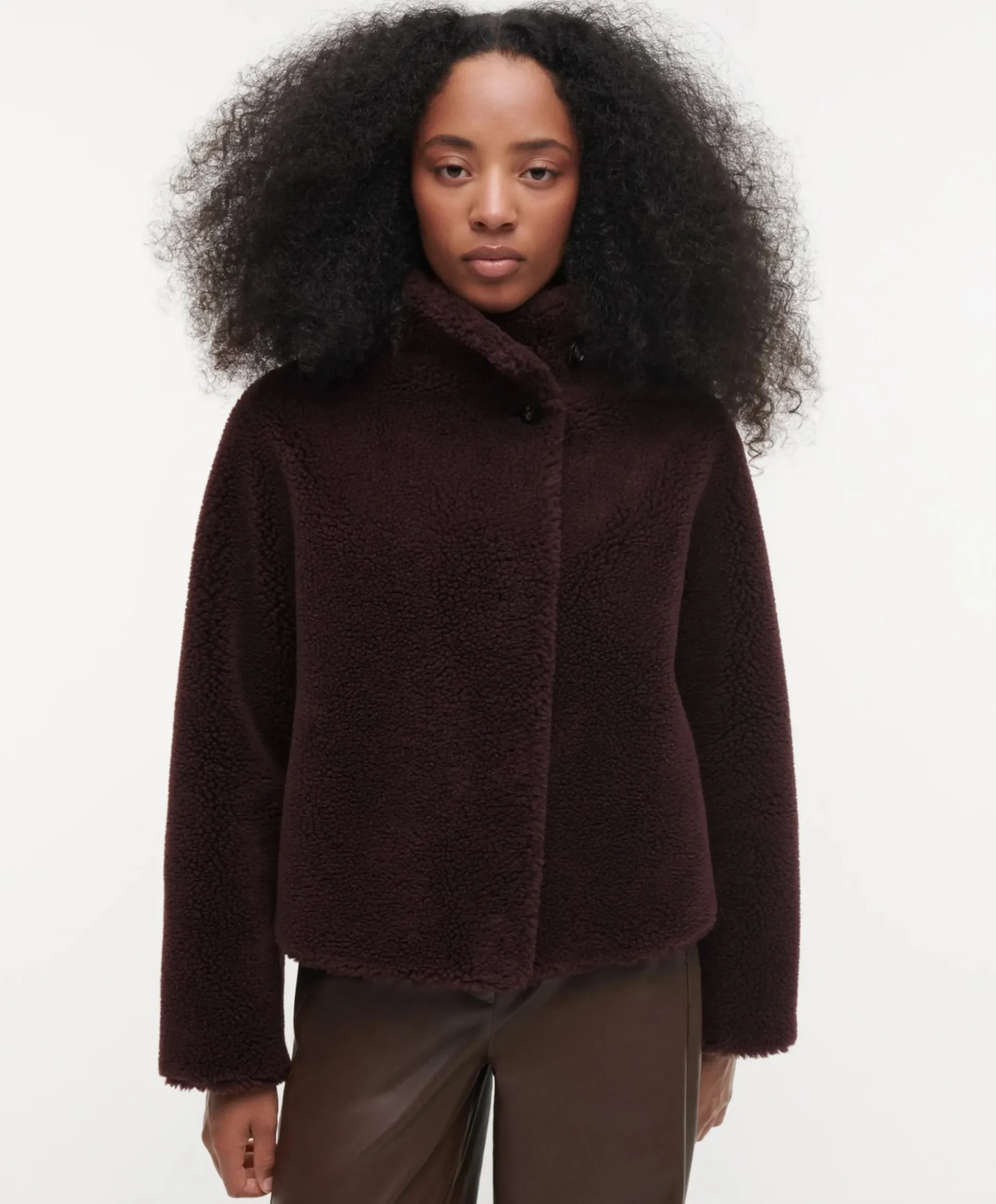Dames jas bordeaux