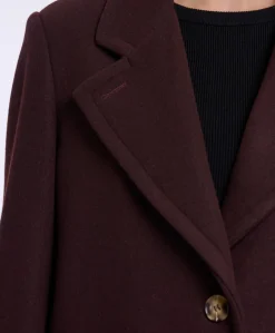 Dames jas bordeaux