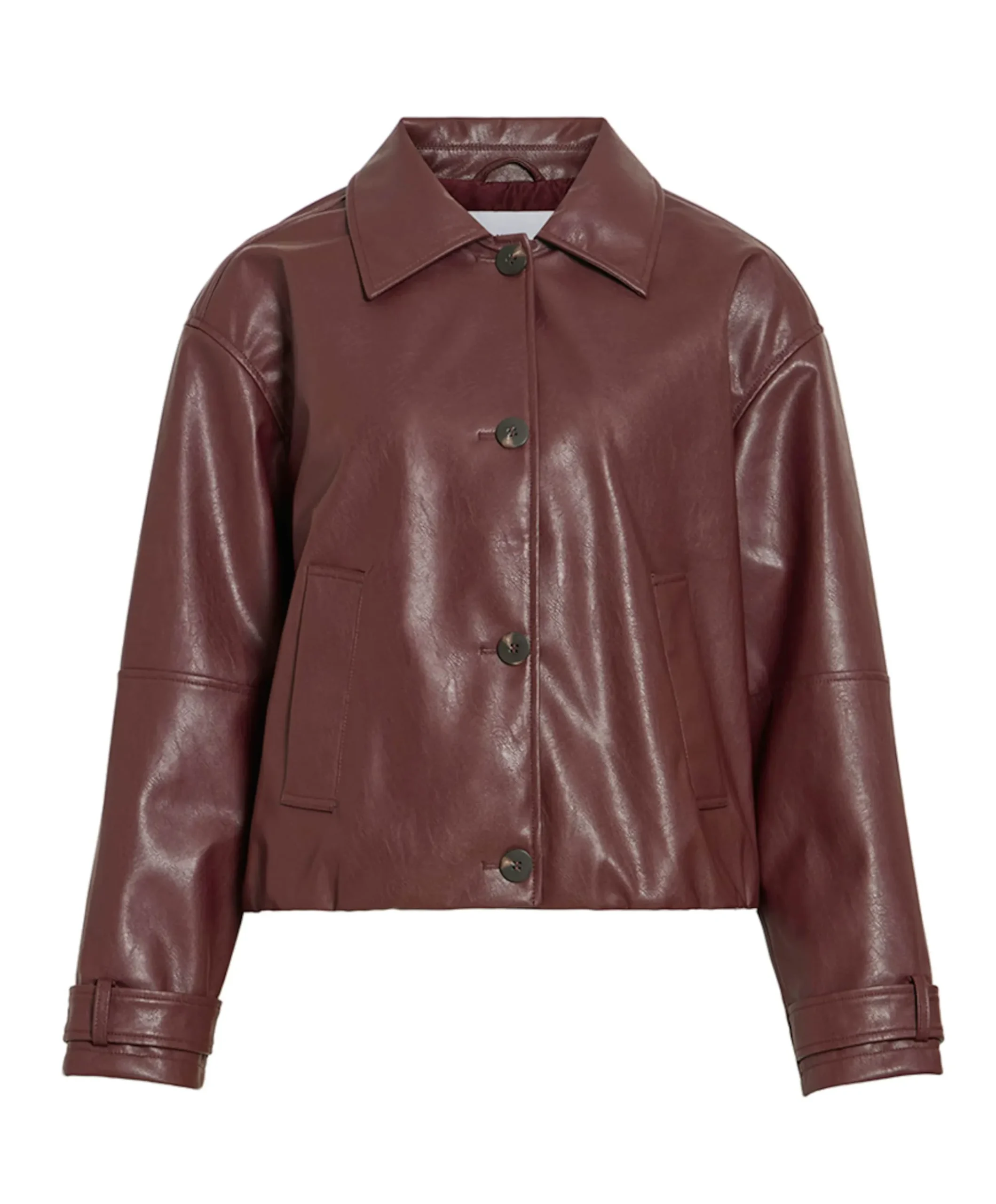 Dames jas bordeaux