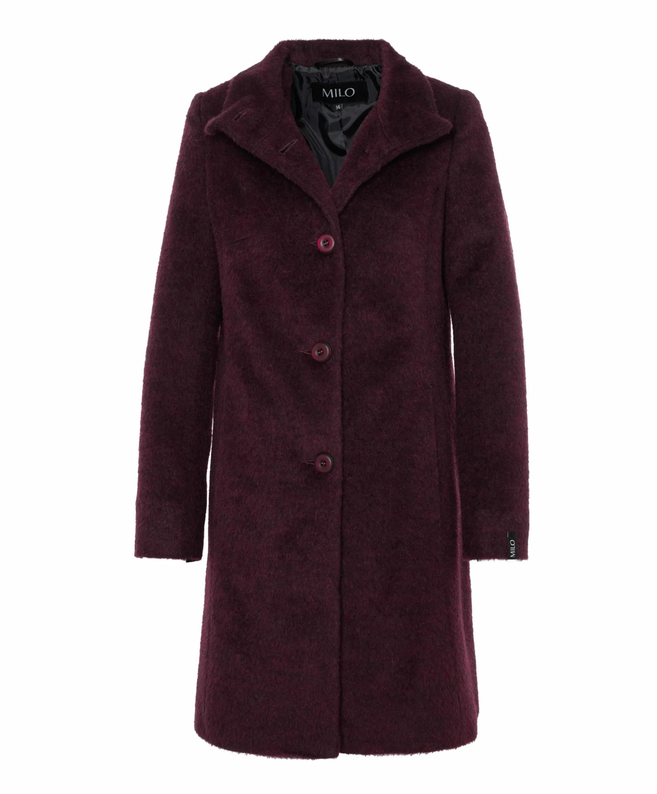 Dames jas bordeaux