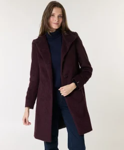 Dames jas bordeaux