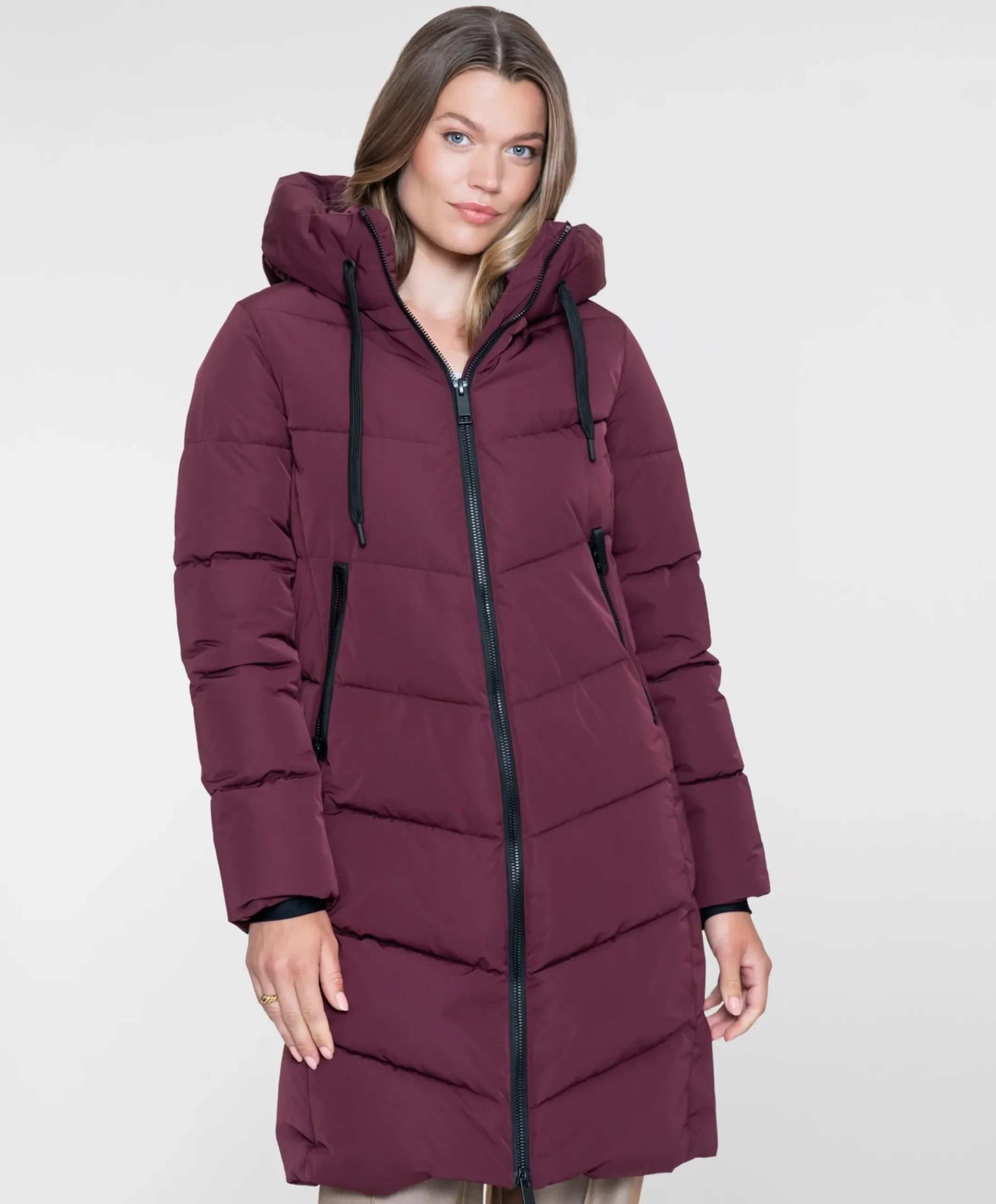 Dames jas bordeaux