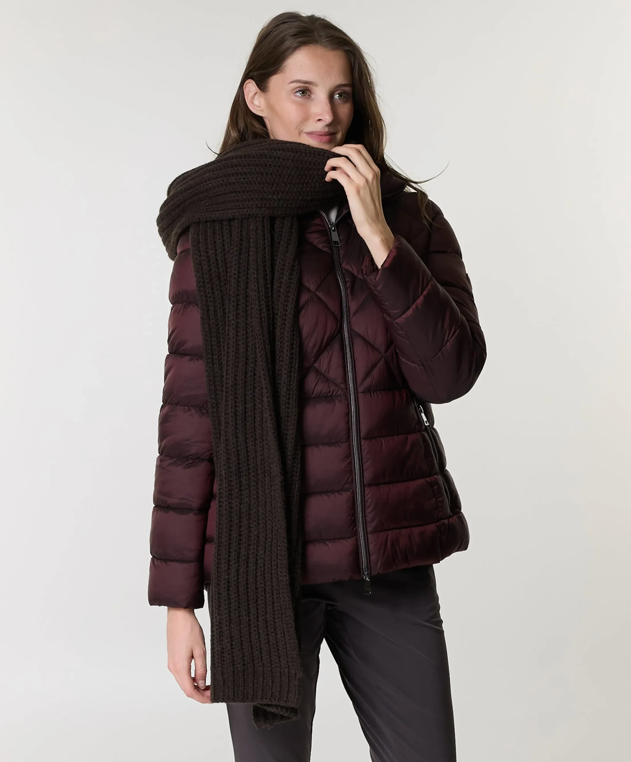Dames jas bordeaux