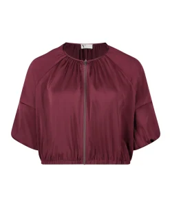 Dames jas bordeaux