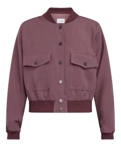 Dames jas bordeaux