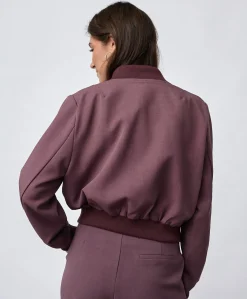 Dames jas bordeaux