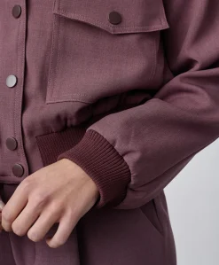 Dames jas bordeaux