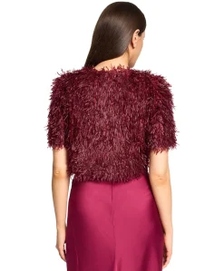 Dames jas bordeaux