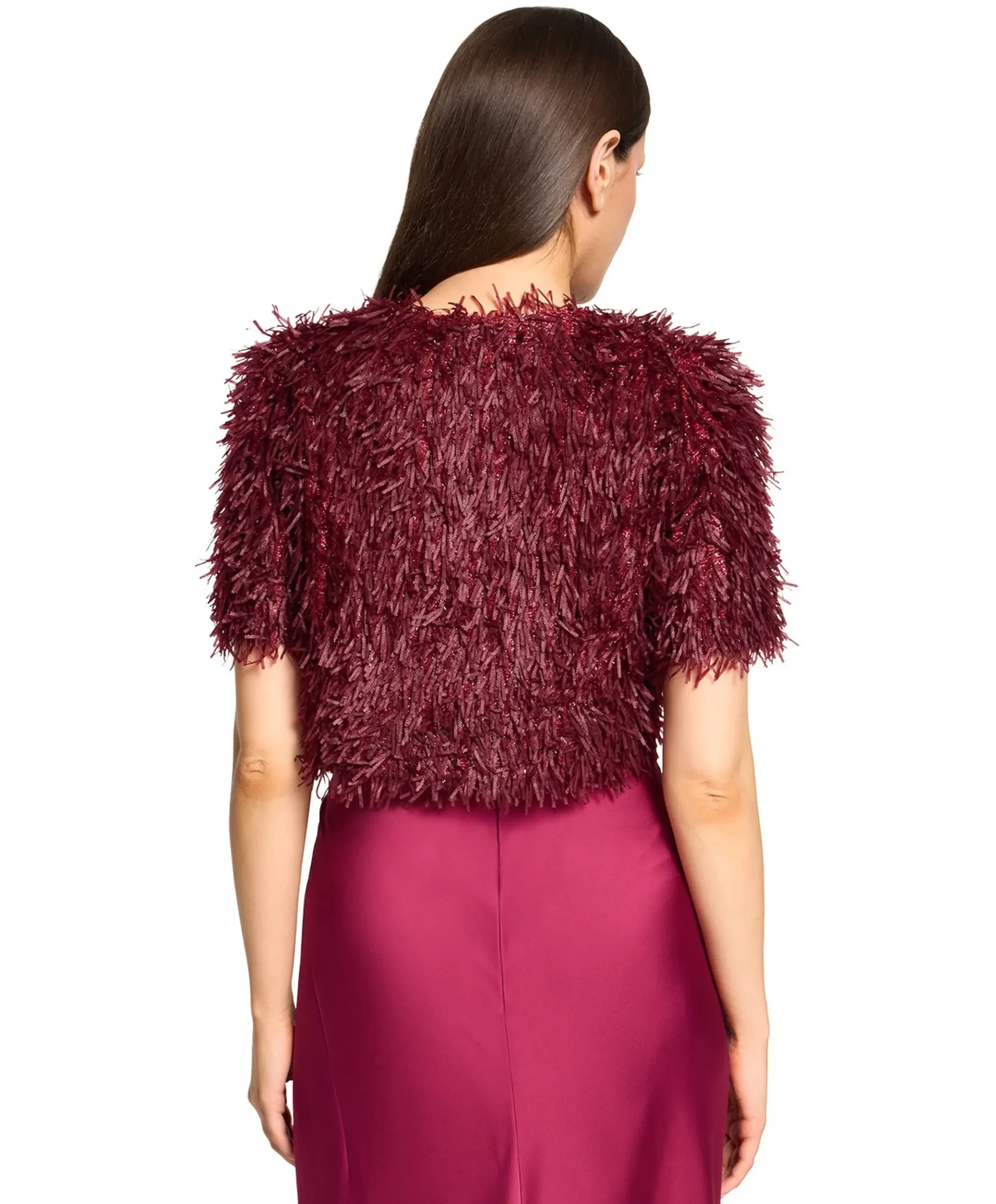 Dames jas bordeaux