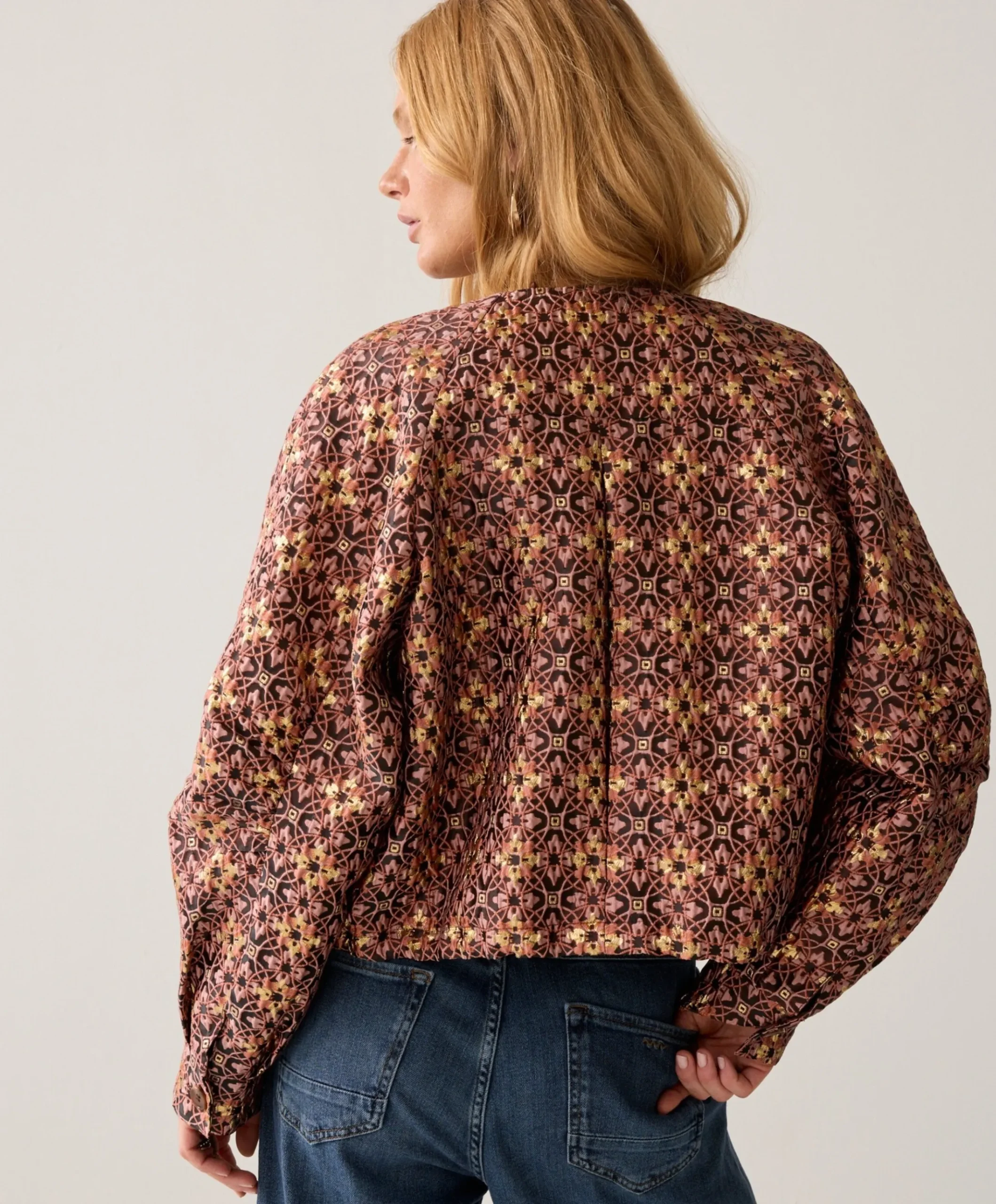 Dames jas bordeaux