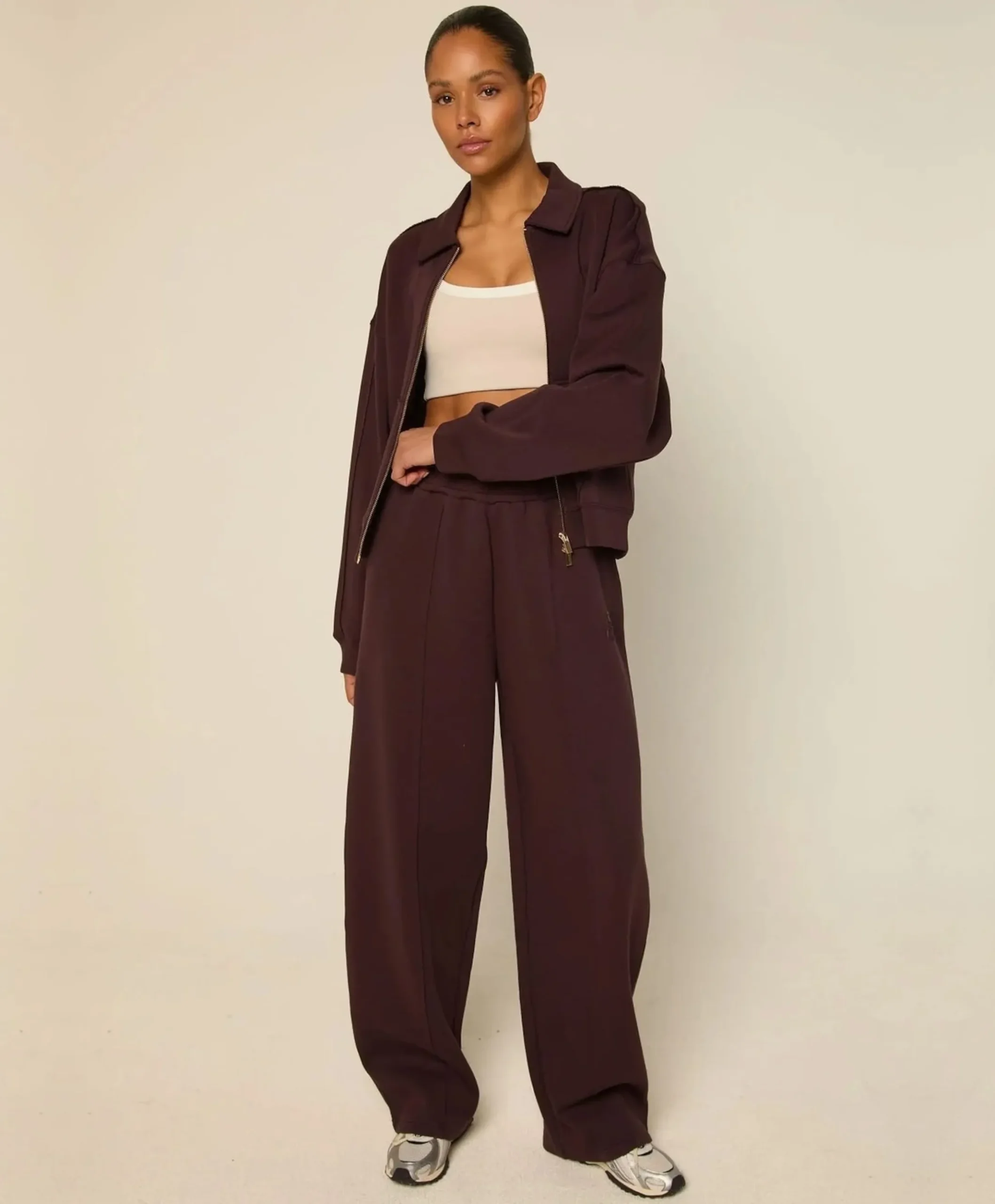Dames jas bordeaux