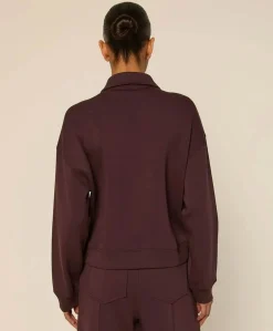 Dames jas bordeaux