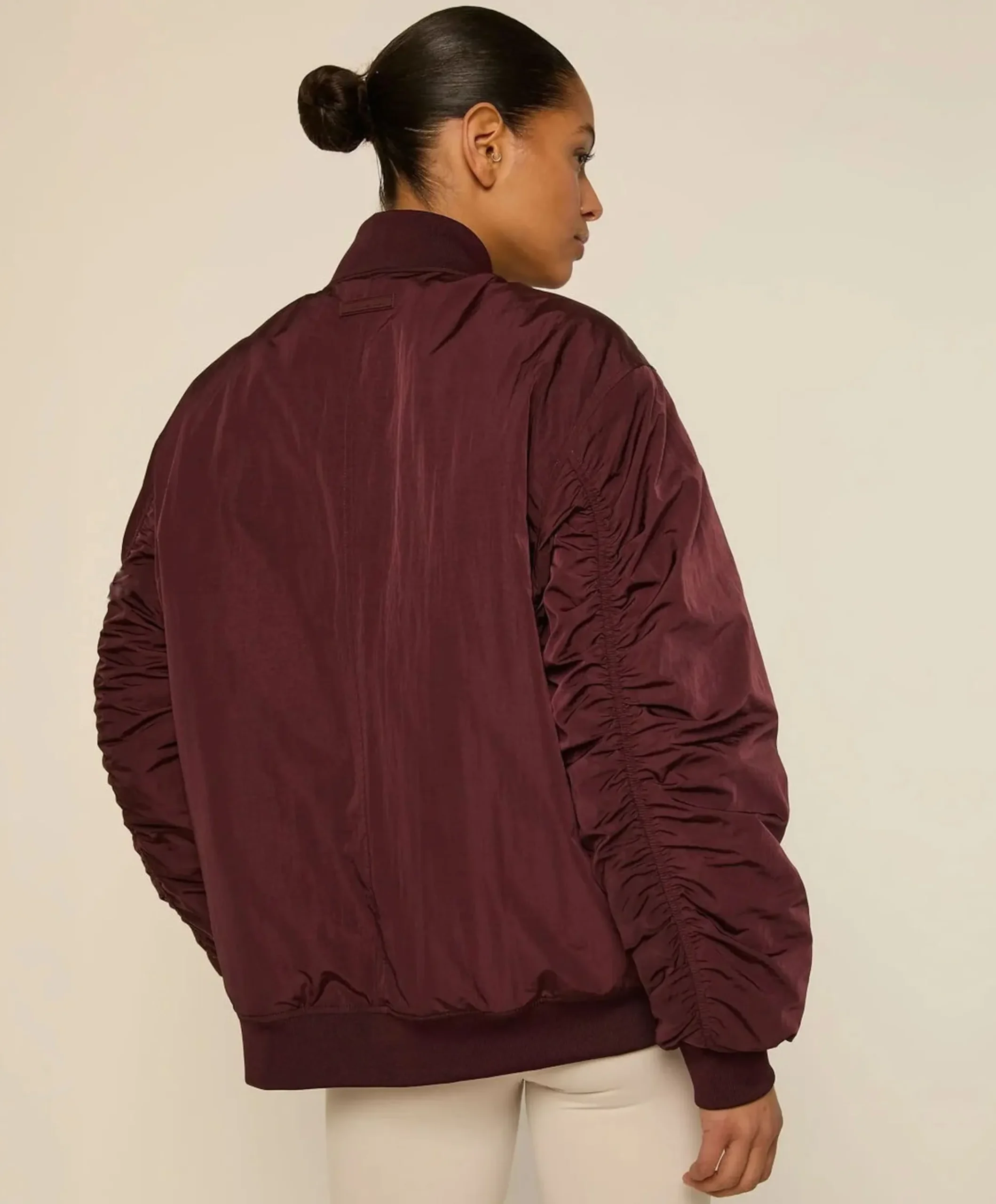 Dames jas bordeaux
