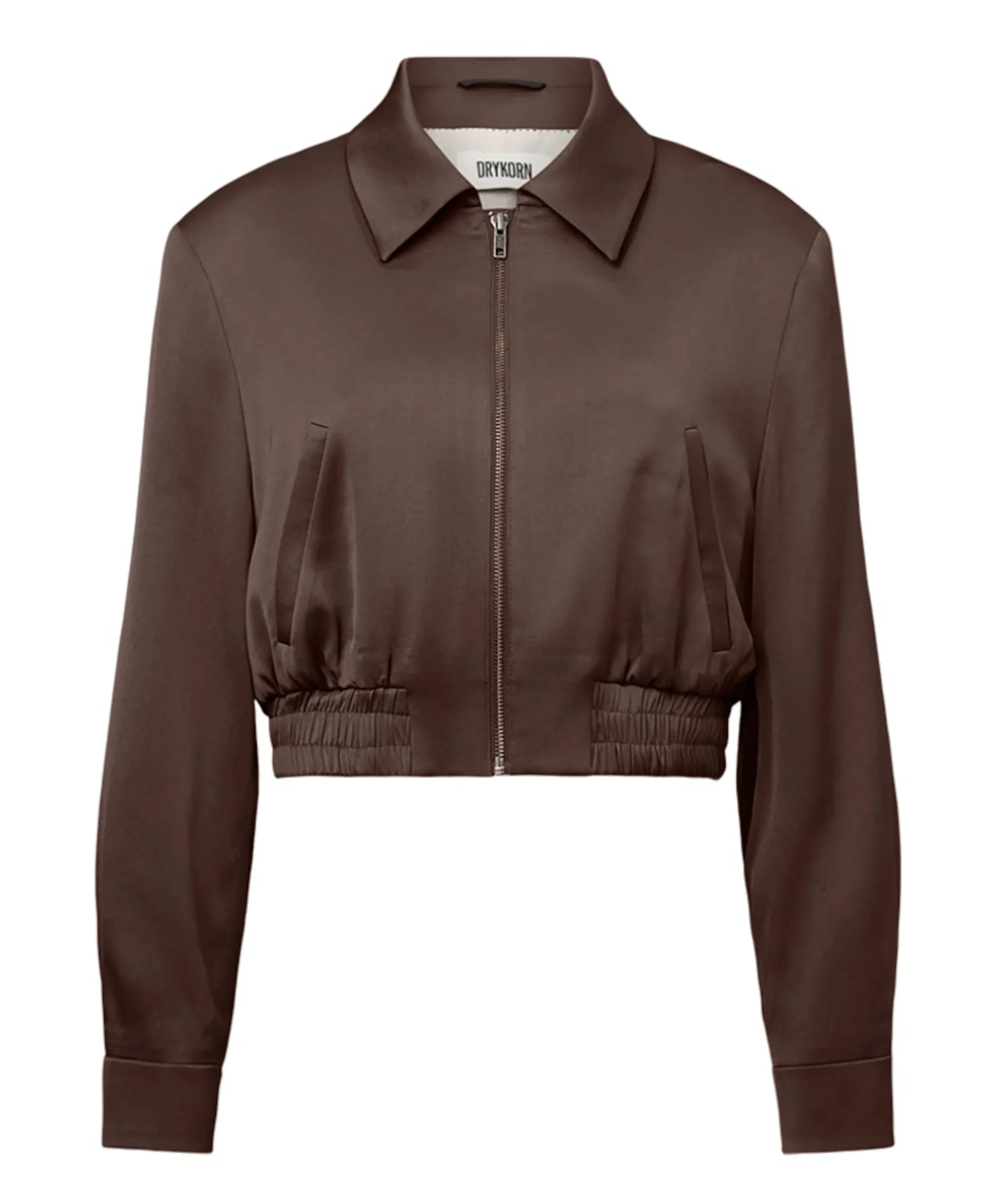Dames jas bruin