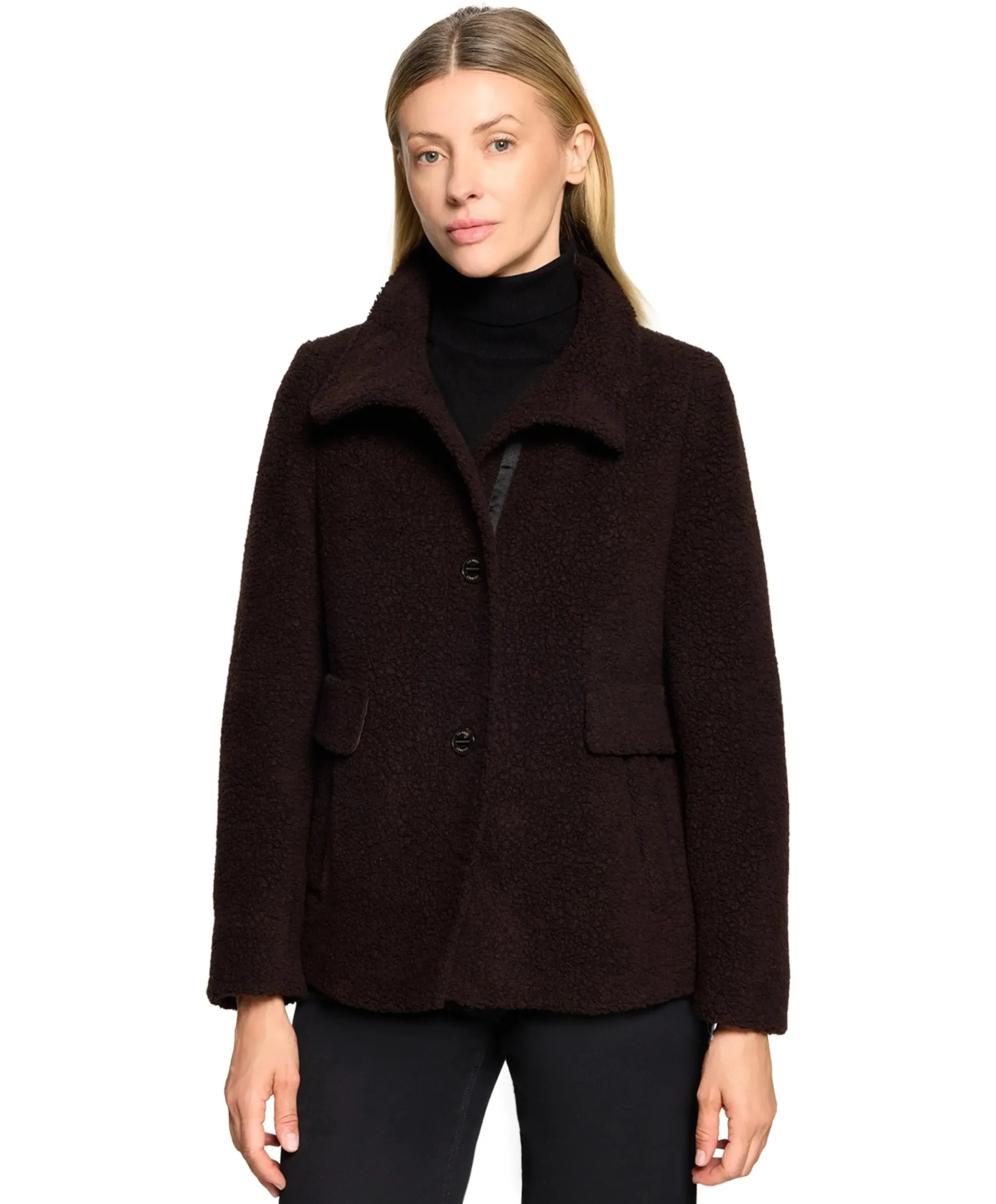 Dames jas bruin