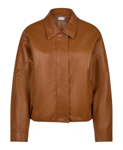 Dames jas bruin
