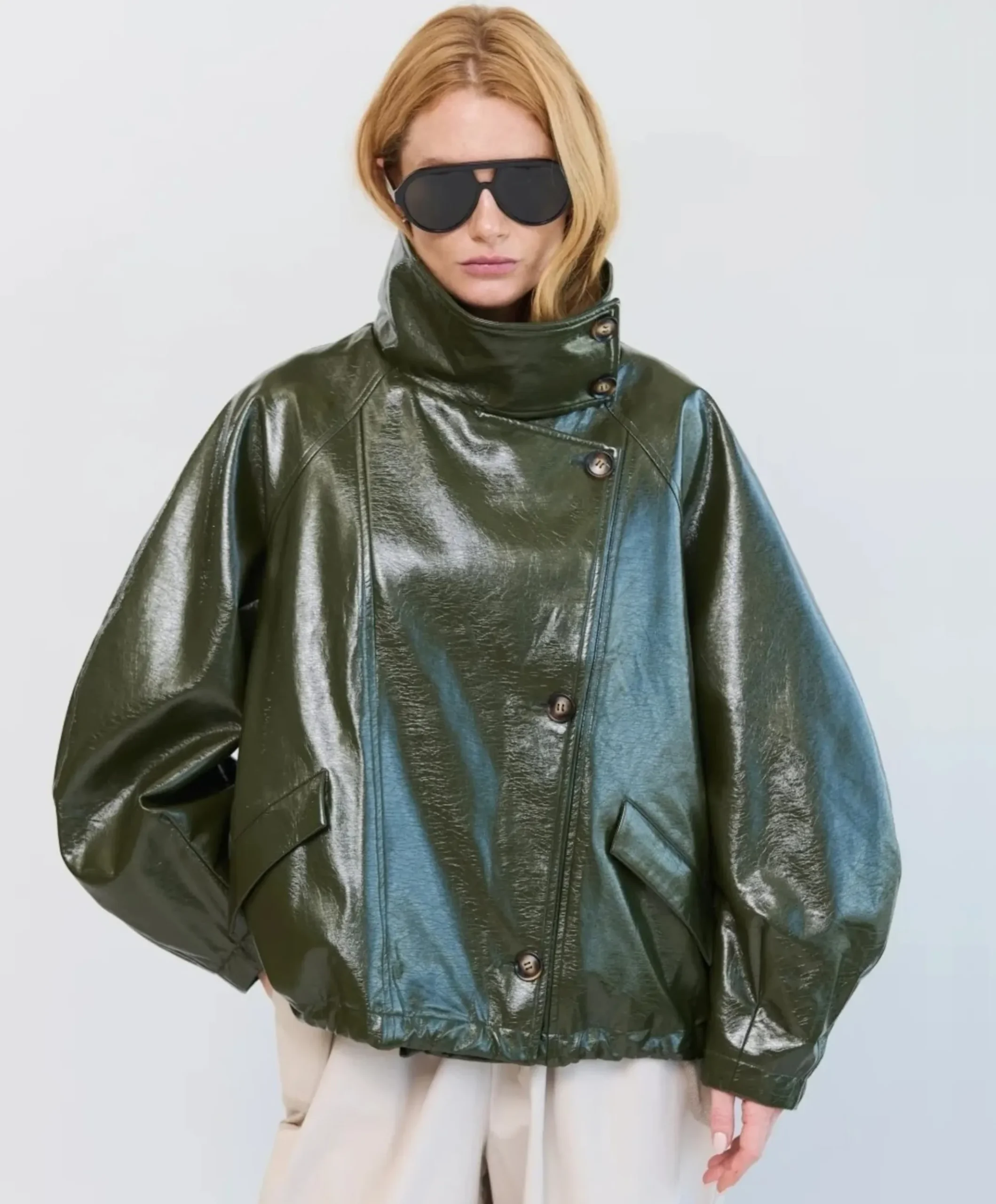 Dames jas groen