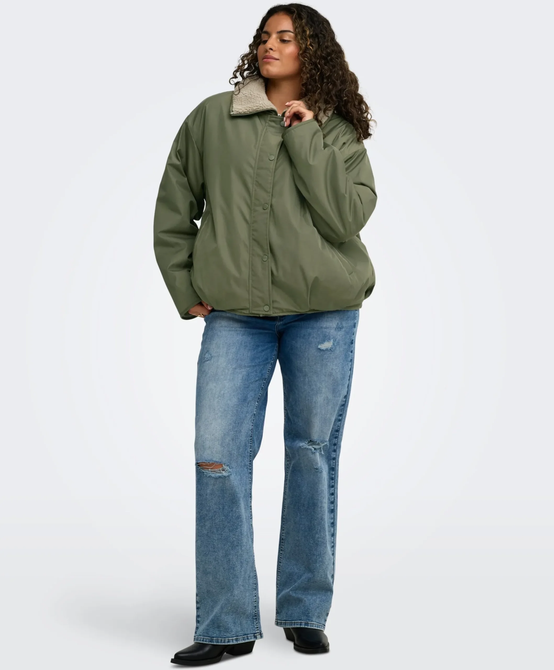 Dames jas groen