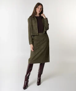 Dames jas groen