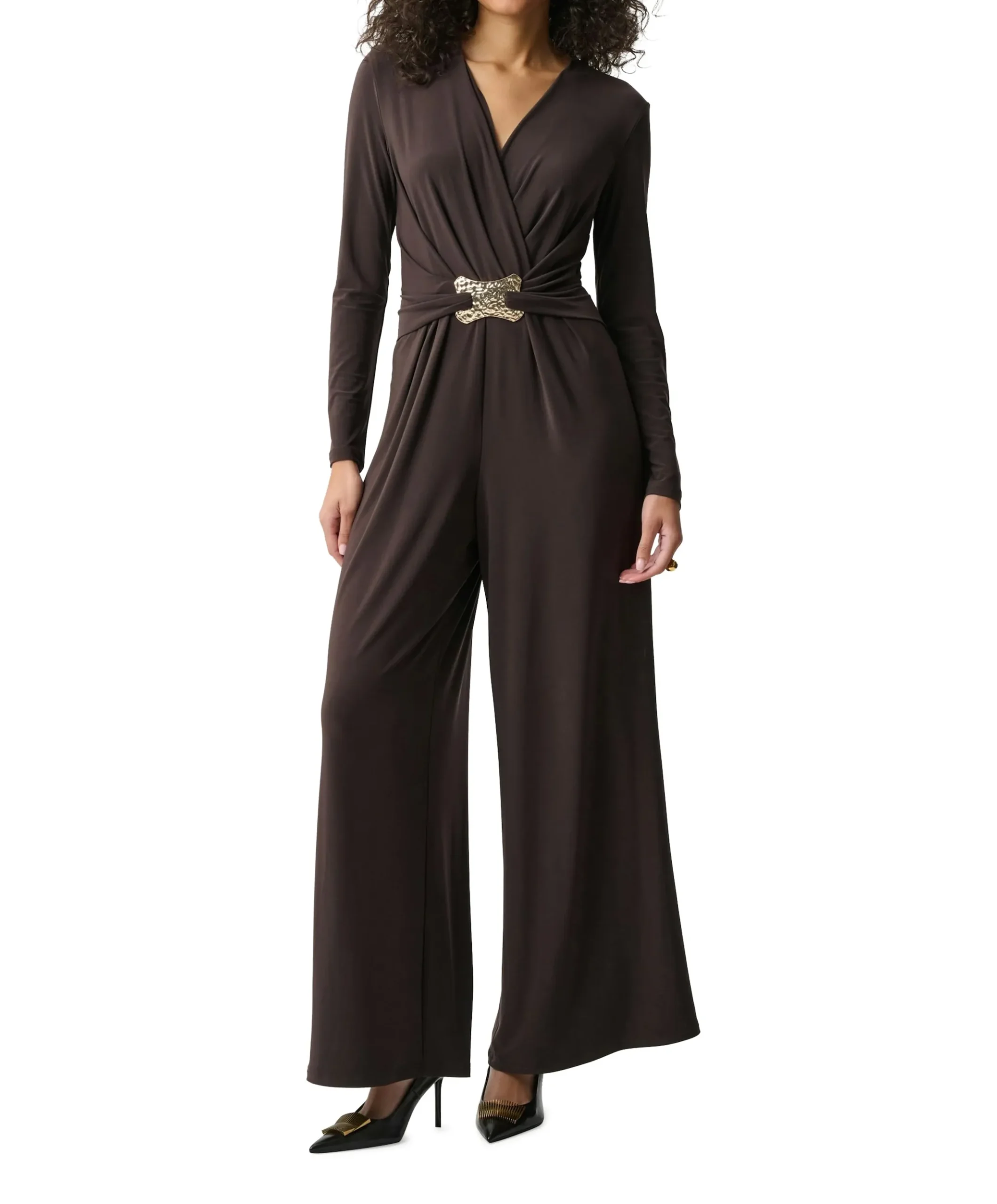 dames jumpsuit bruin