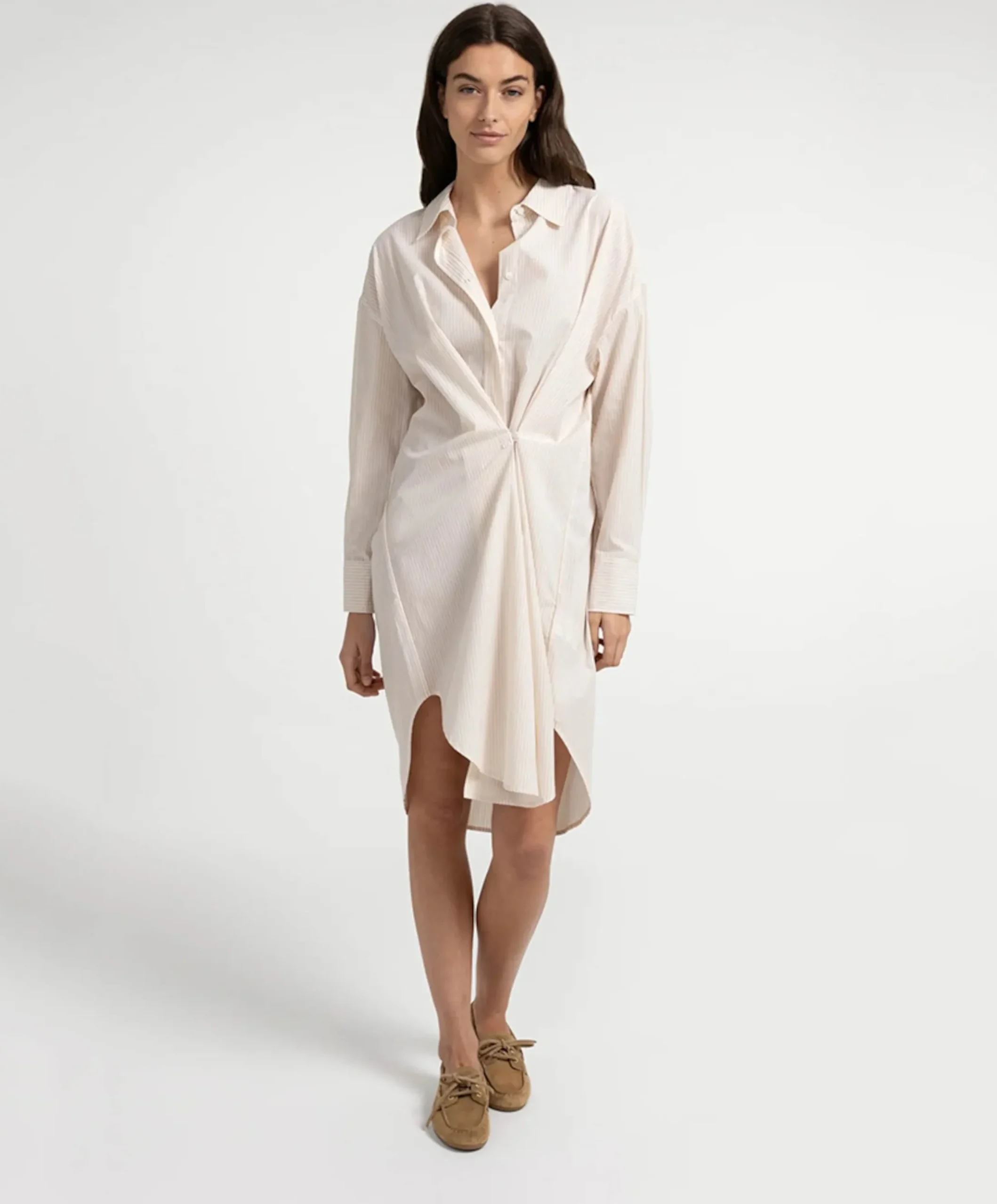 Dames jurk beige
