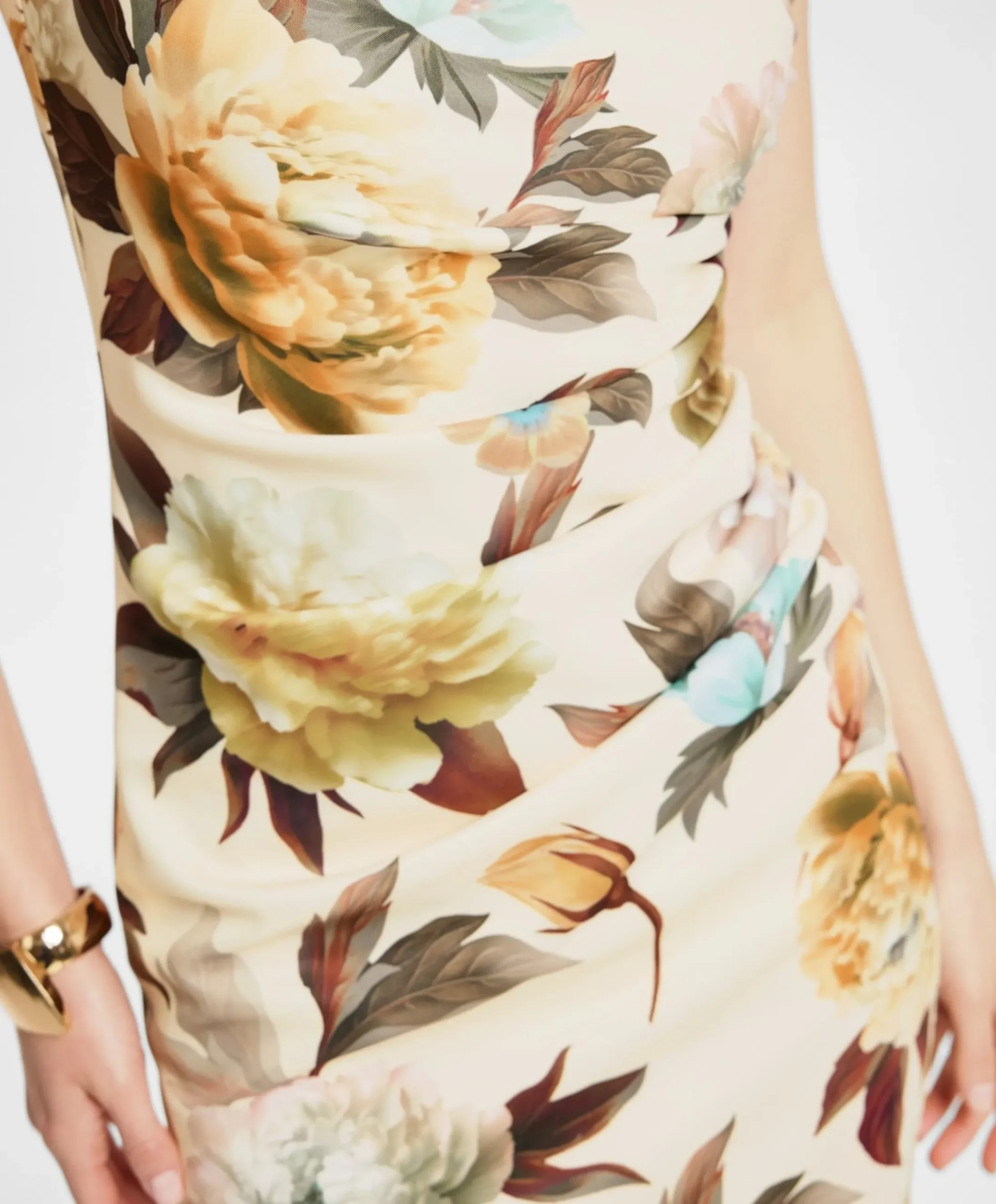 Dames jurk beige
