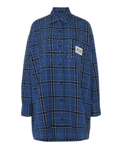 Dames jurk blauw