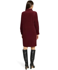 Dames jurk bordeaux