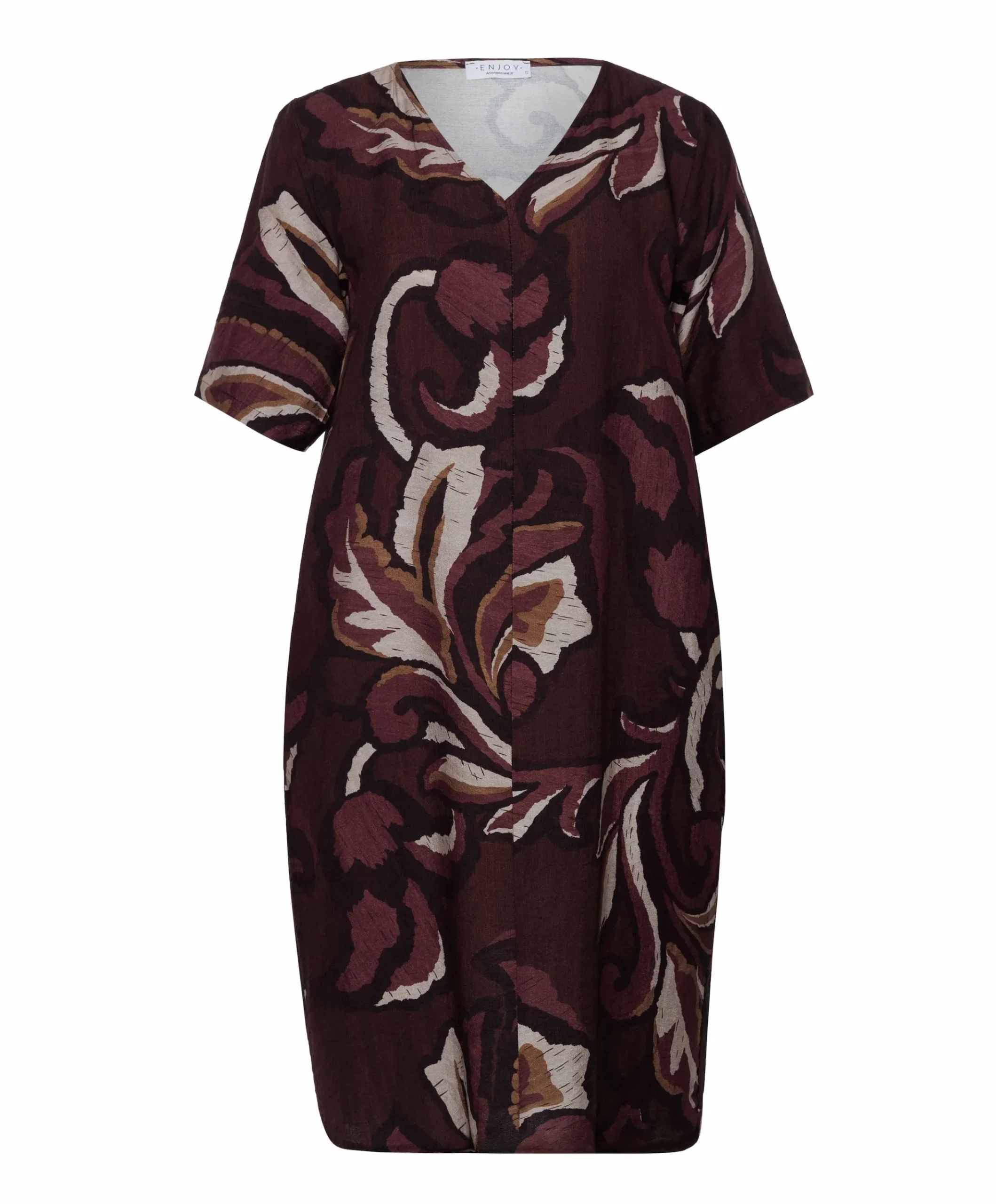 Dames jurk bordeaux