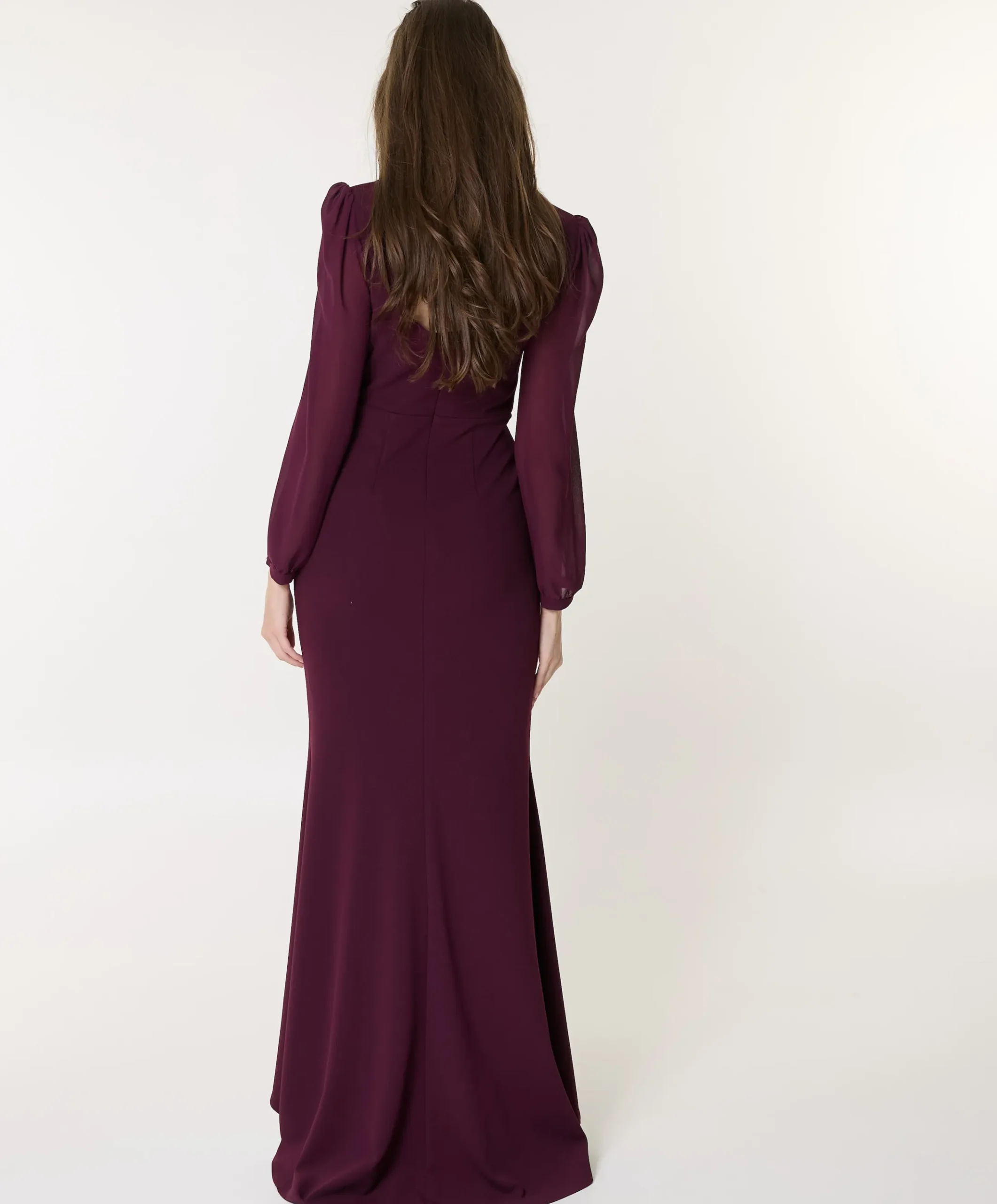 Dames jurk bordeaux