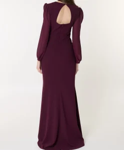 Dames jurk bordeaux