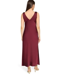 Dames jurk bordeaux