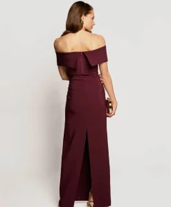 Dames jurk bordeaux