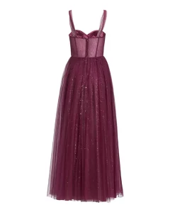 Dames jurk bordeaux