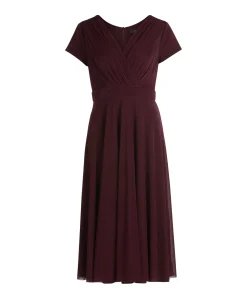 Dames jurk bordeaux