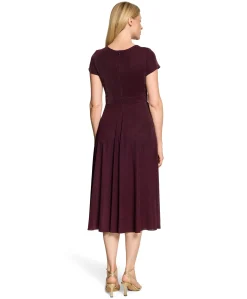 Dames jurk bordeaux