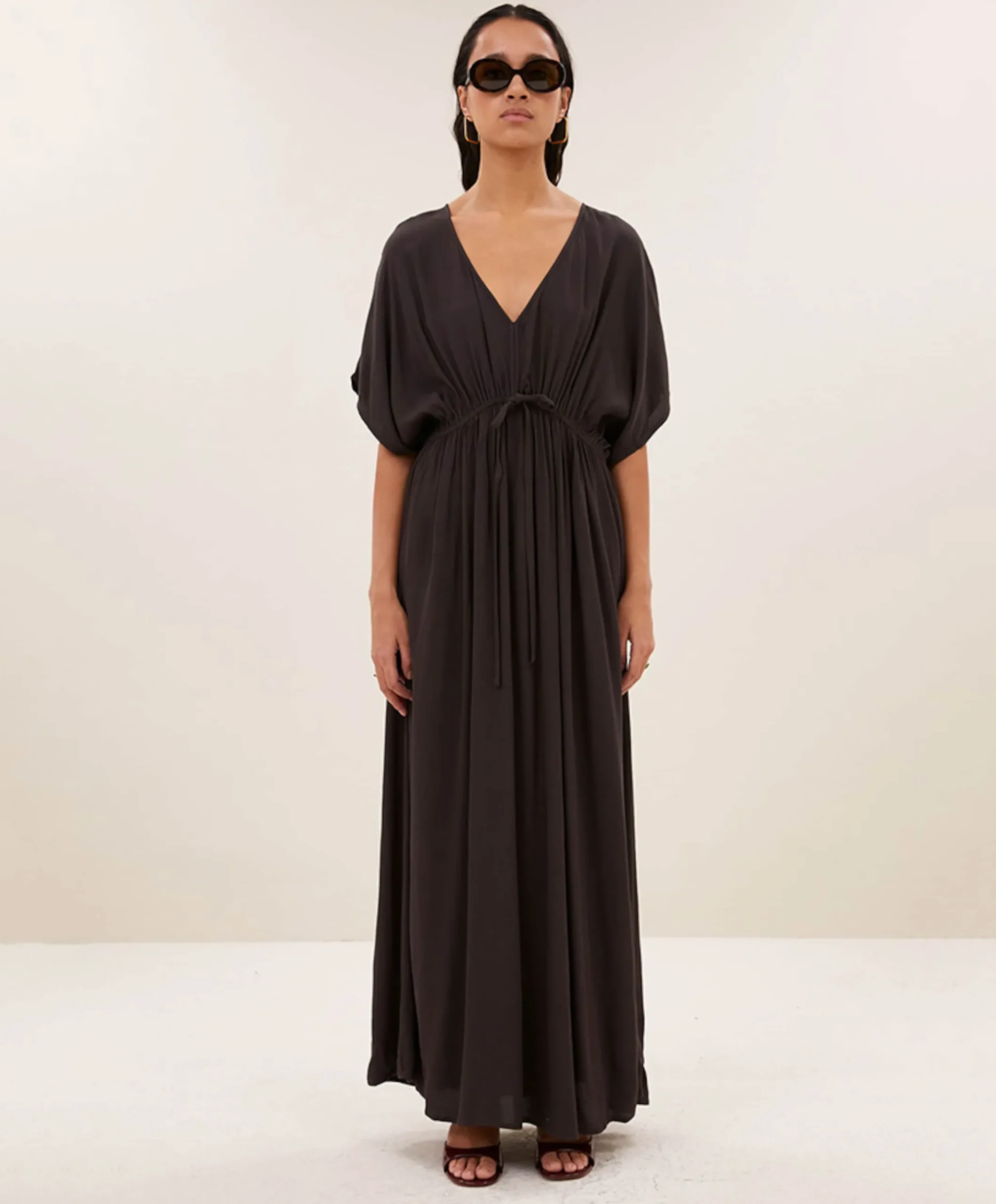Dames jurk bruin - One size