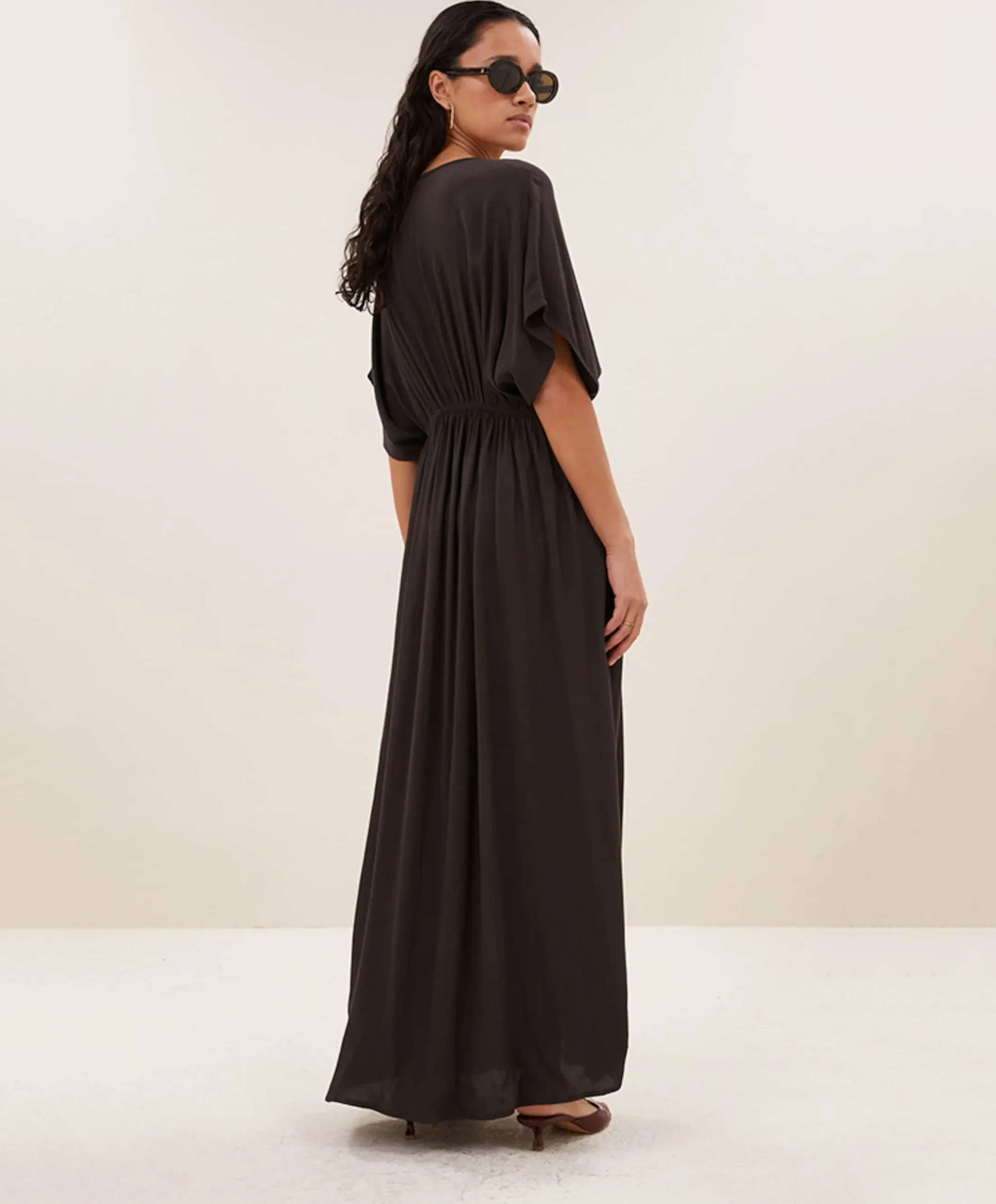 Dames jurk bruin - One size