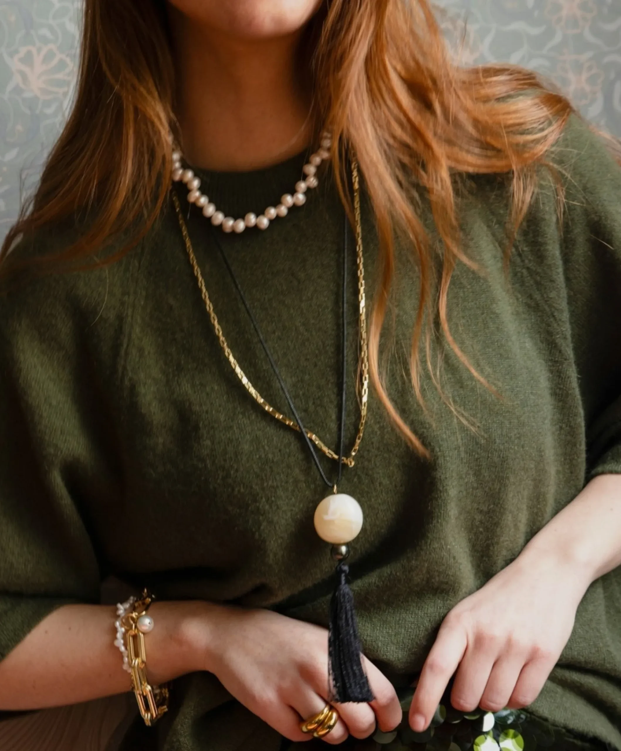 Dames ketting wit
