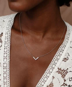Dames ketting zilver