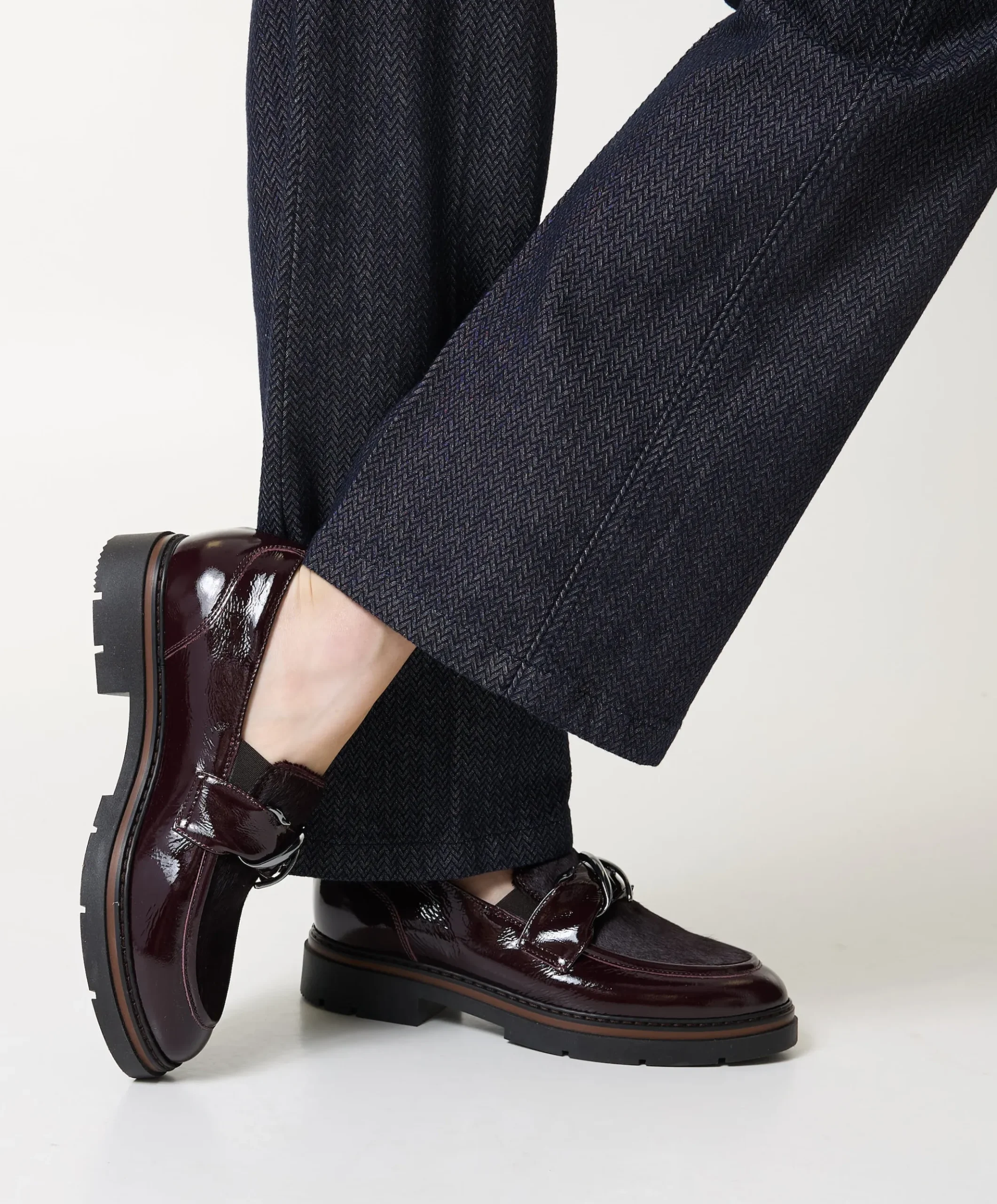 dames loafers bordeaux