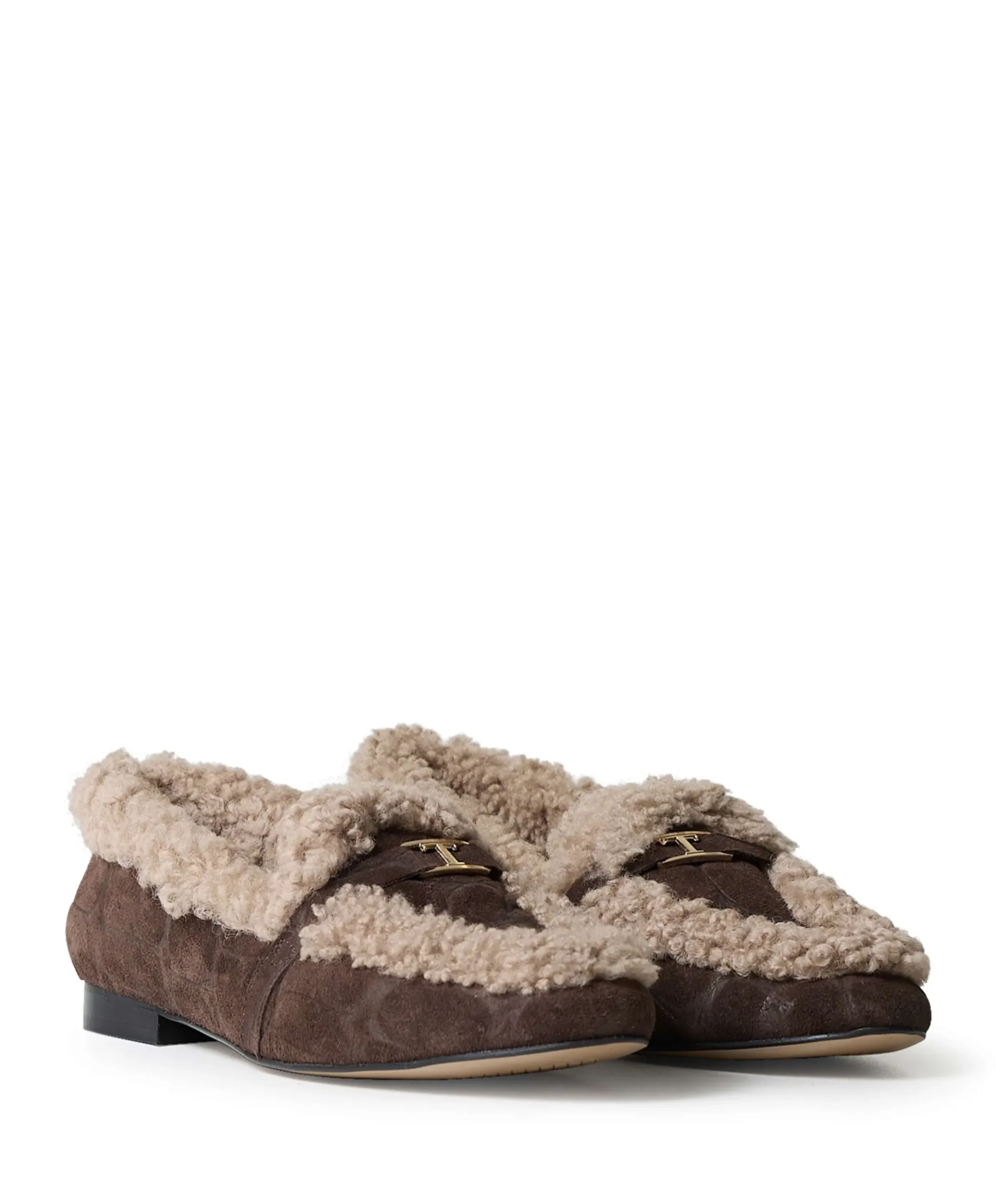 dames loafers bruin