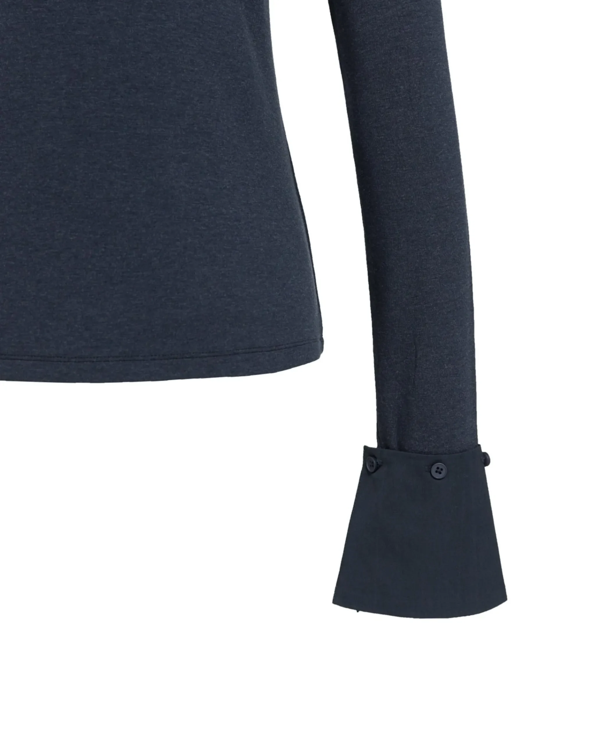 Dames longsleeve blauw
