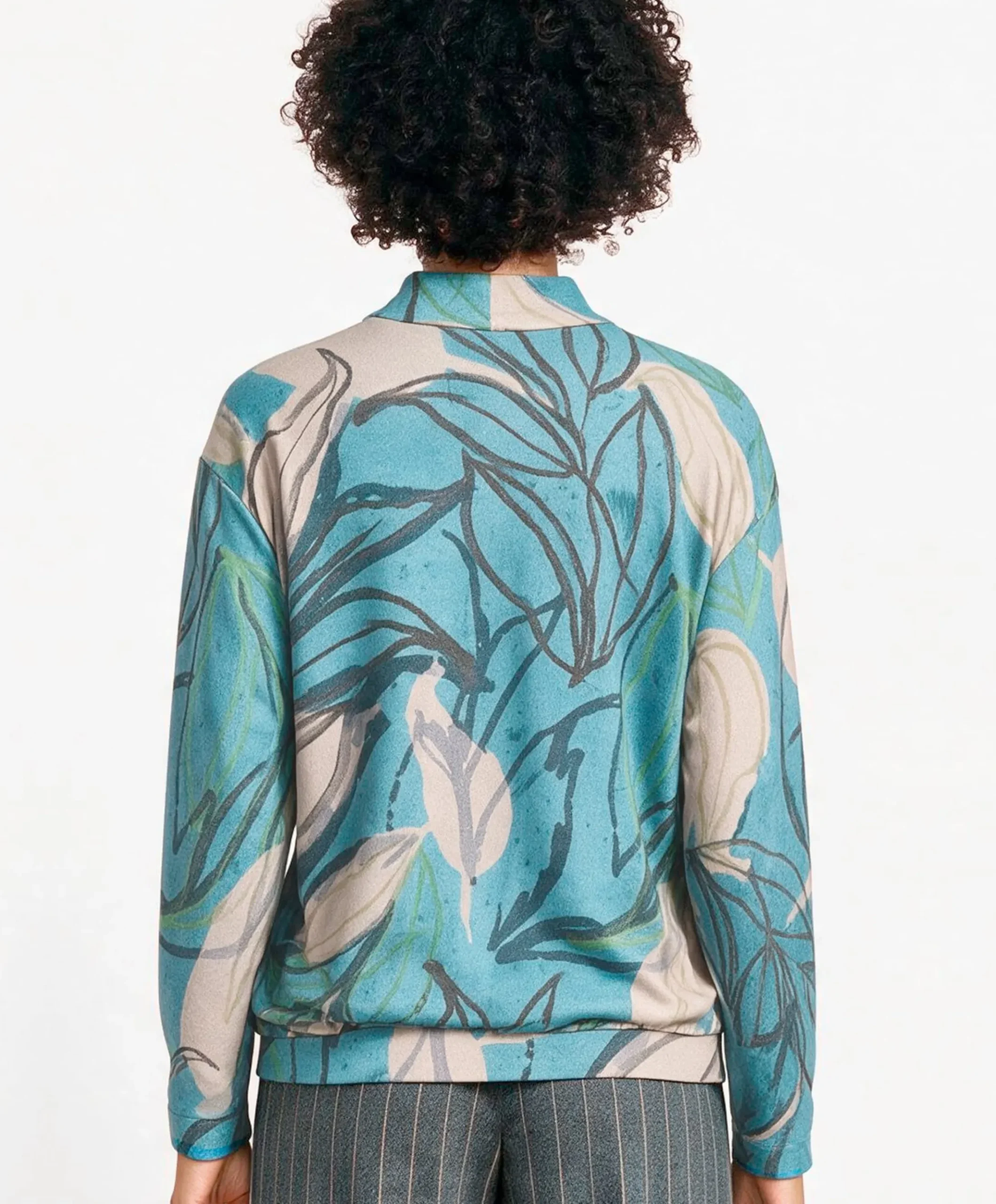 Dames longsleeve blauw