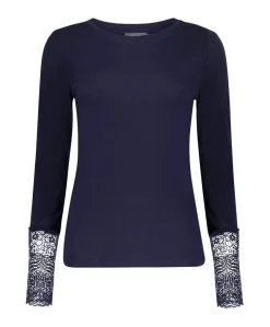 Dames longsleeve blauw