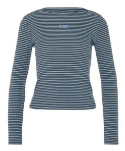 Dames longsleeve blauw