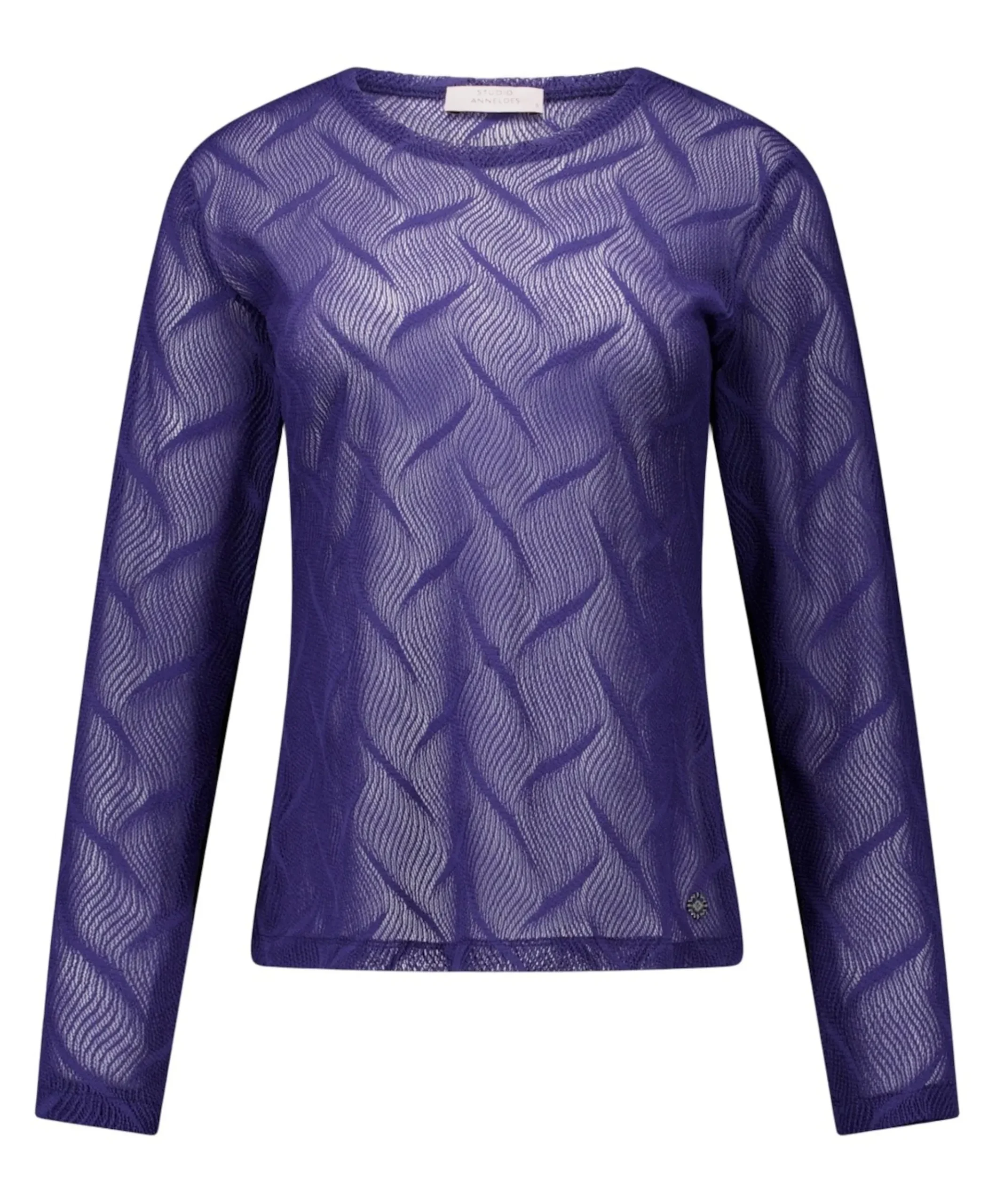 Dames longsleeve blauw