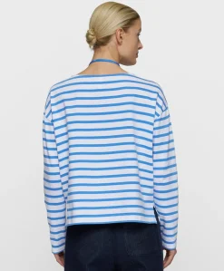 Dames longsleeve blauw