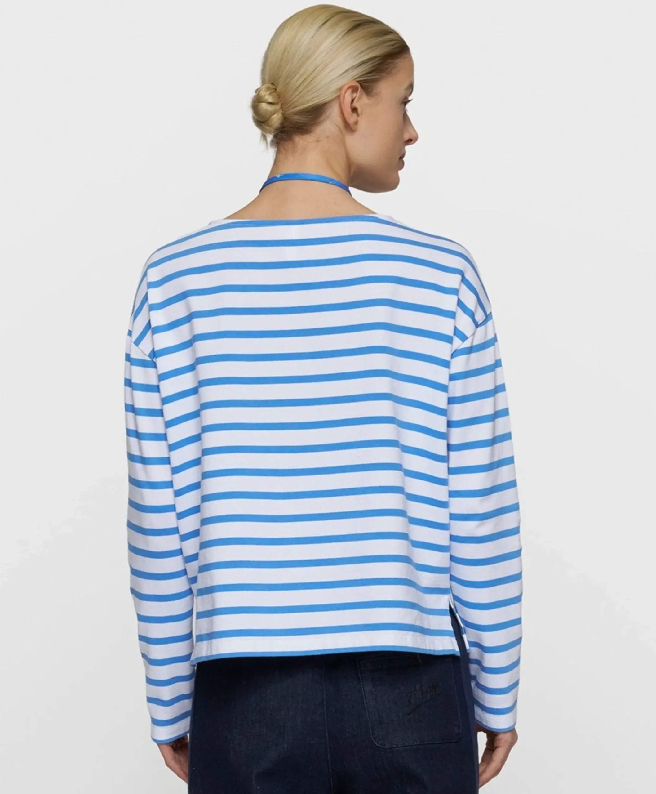 Dames longsleeve blauw