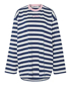 Dames longsleeve blauw